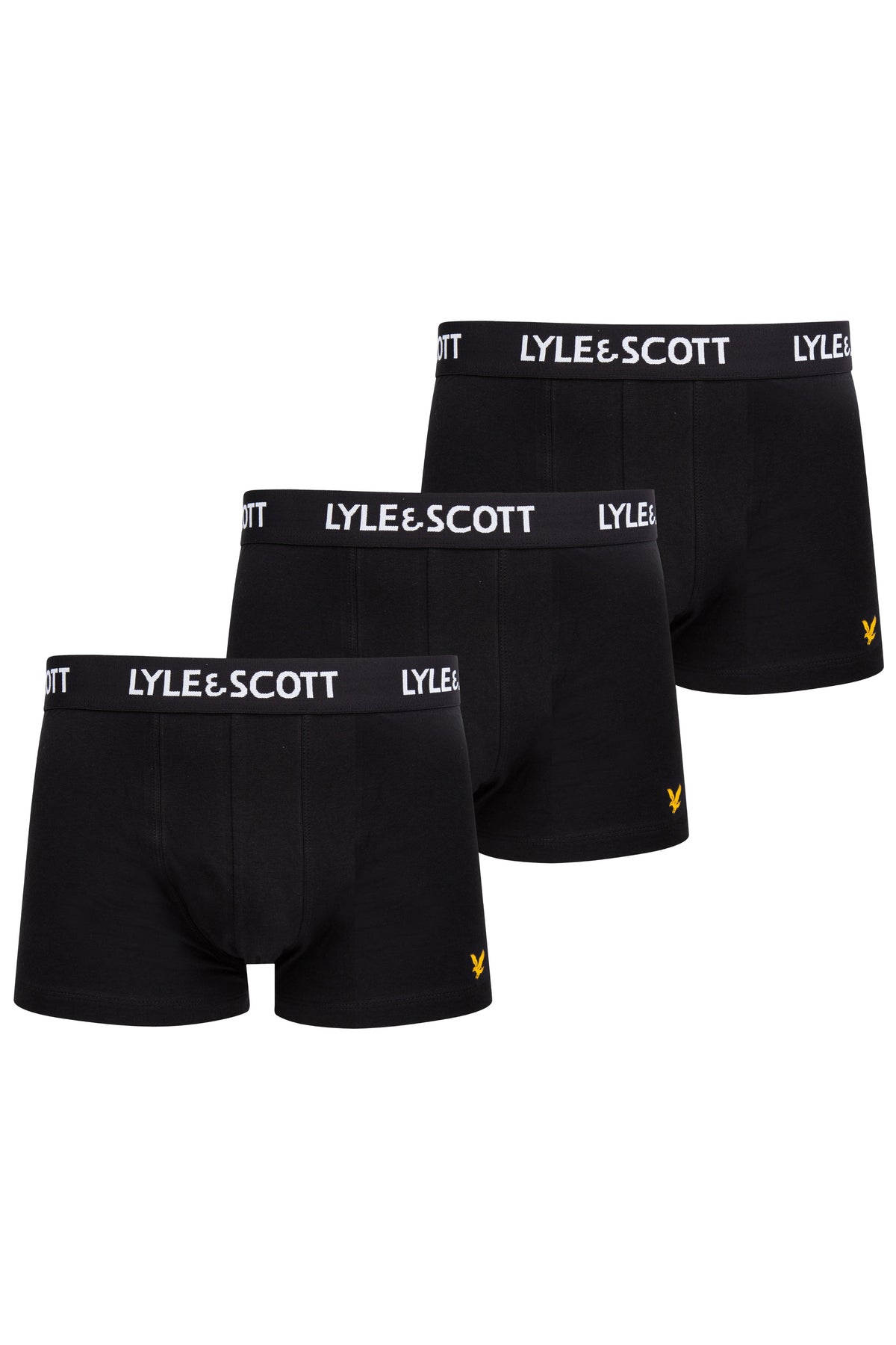 Lyle & Scott Barclay Basic Core Boxers/Trunks 3 Pack - Black