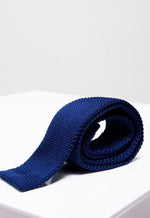 MARC DARCY Knitted Tie - Royal Blue