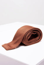 MARC DARCY Knitted Tie - Rust