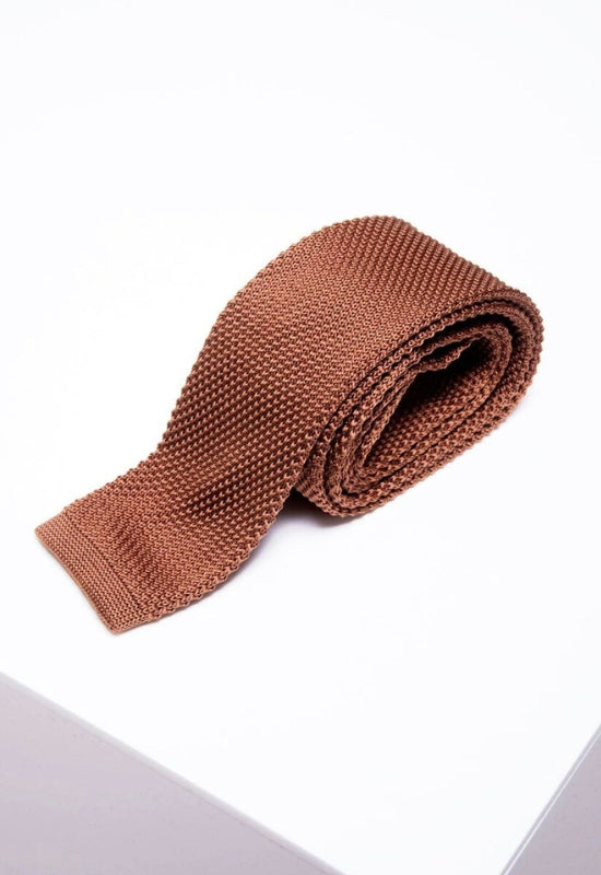 MARC DARCY Knitted Tie - Rust