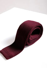 MARC DARCY Knitted Tie - Wine