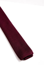 MARC DARCY Knitted Tie - Wine